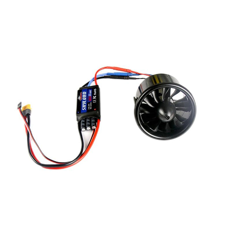 Dynam 70mm 12-Blade 6S EDF Power System w/ TC-2860-2200KV Inrunner Brushless Motor & 80A ESC XT60 DY-1057