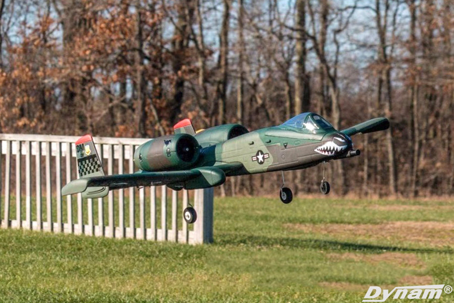 Dynam A10 Thunderbolt II V2 Green Twin 64mm EDF RC Jet PNP/BNF/RTF - DY8933GN