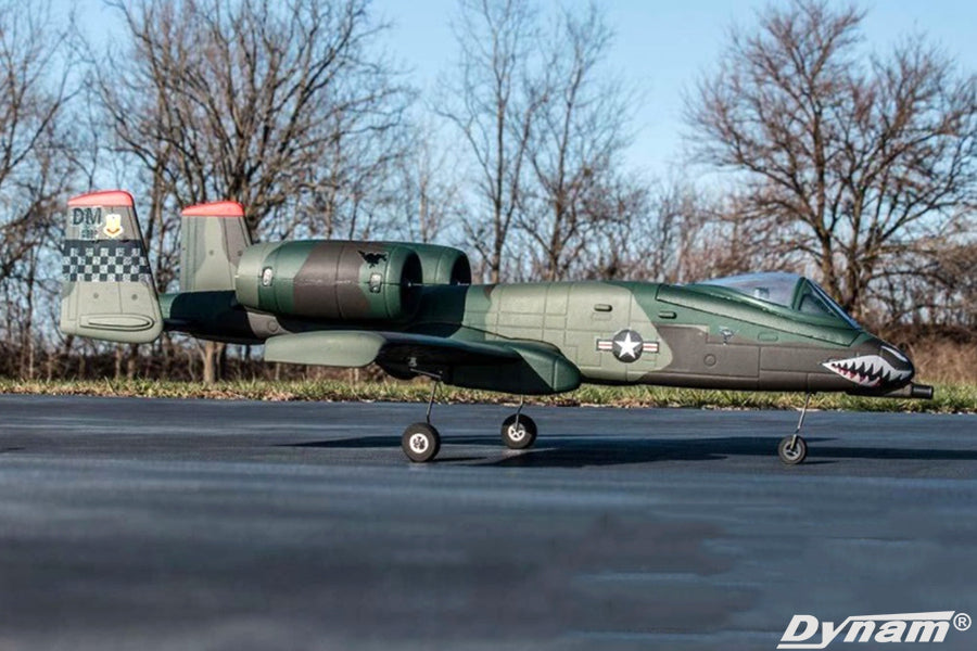 Dynam A10 Thunderbolt II V2 Green Twin 64mm EDF RC Jet PNP/BNF/RTF - DY8933GN