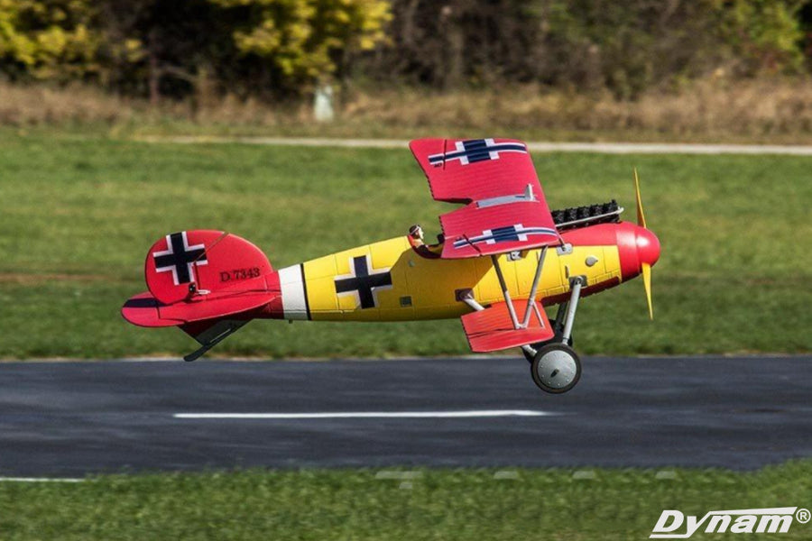 Dynam Albatros D.Va V2 RC Warbird Biplane 1270mm 50inch Wingspan PNP/BNF/RTF - DY8960