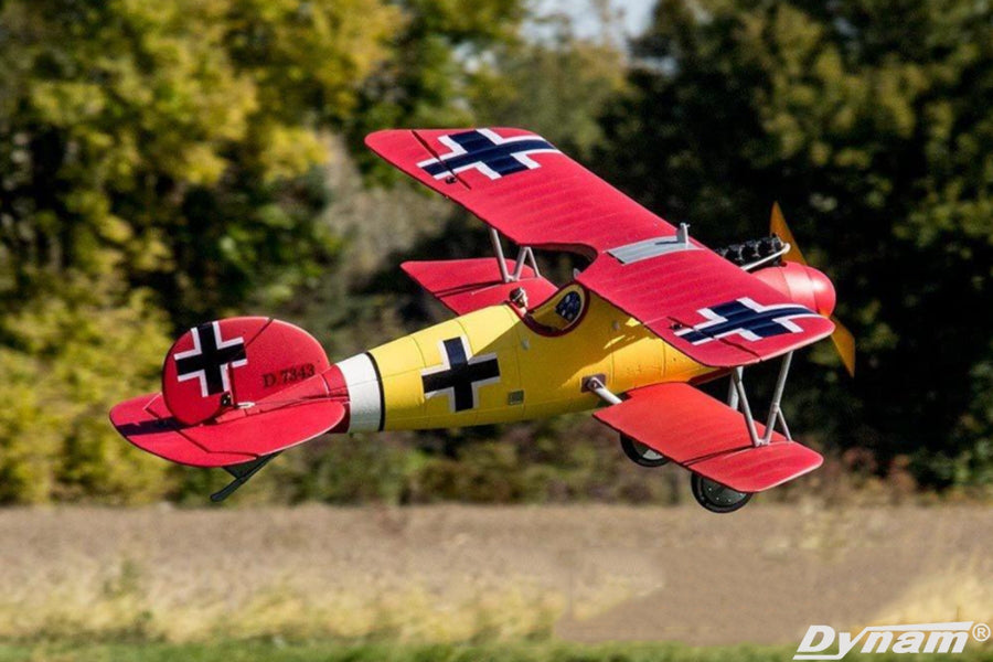 Dynam Albatros D.Va V2 RC Warbird Biplane 1270mm 50inch Wingspan PNP/BNF/RTF - DY8960