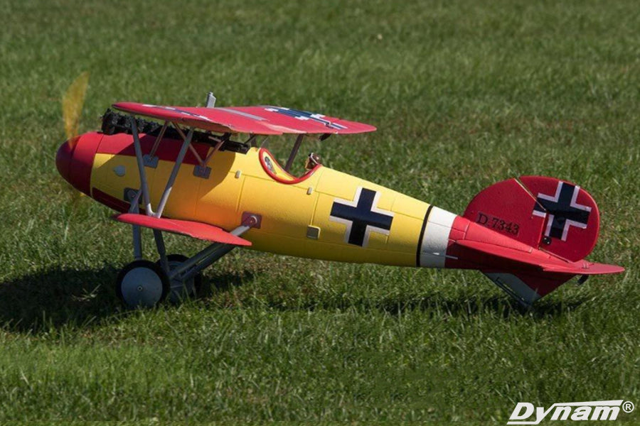 Dynam Albatros D.Va V2 RC Warbird Biplane 1270mm 50inch Wingspan PNP/BNF/RTF - DY8960