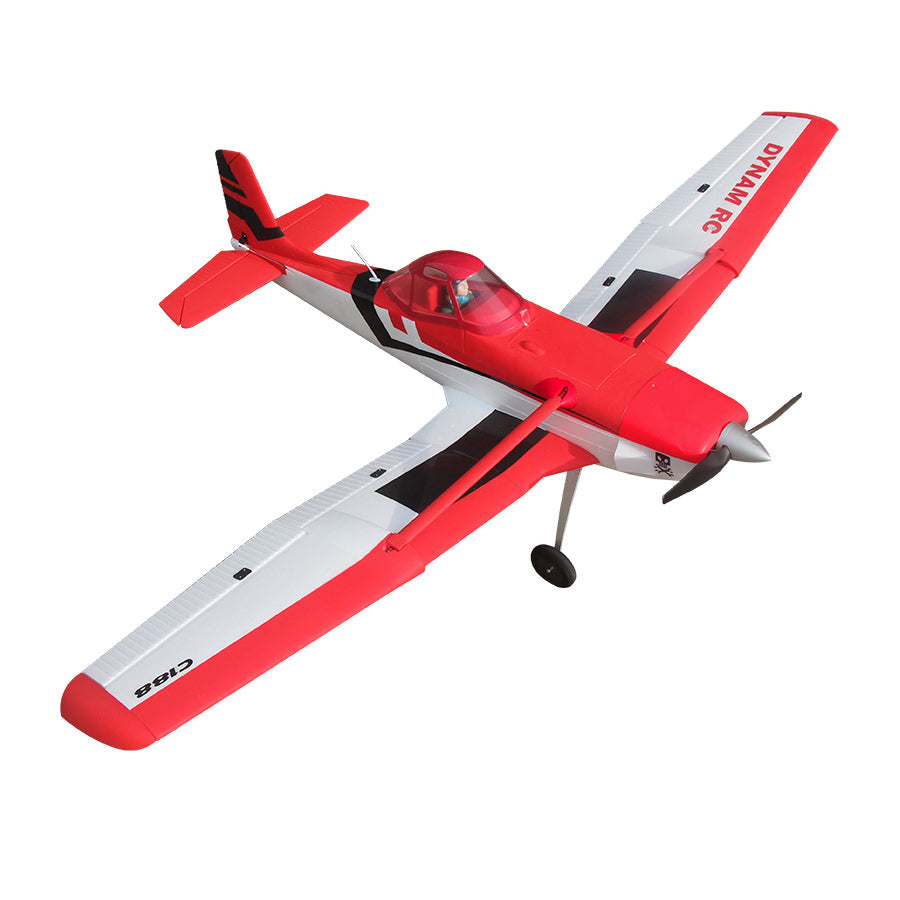 Dynam C-188 Crop Duster Red Radio Controlled Scale Airplane 1500mm Wingspan PNP BNF RTF-8C DY8967RD