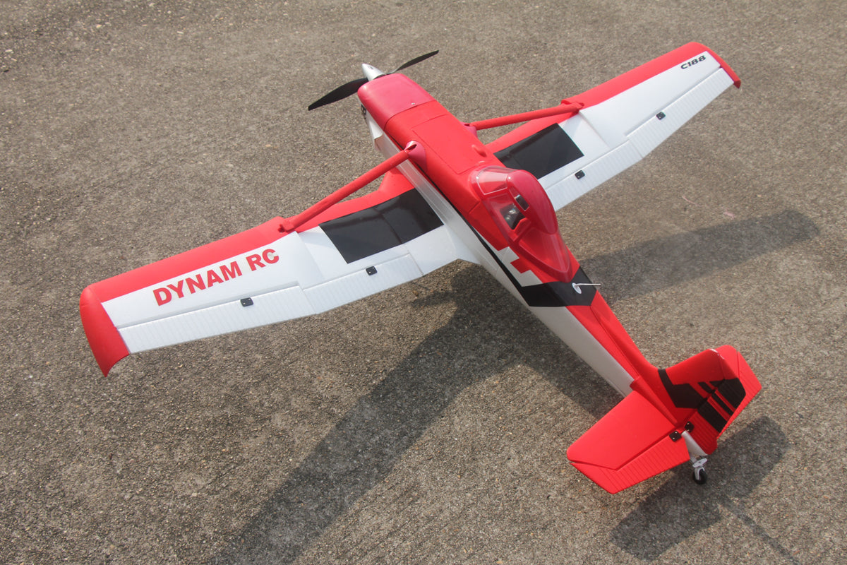 Dynam C-188 Crop Duster Red Radio Controlled Scale Airplane 1500mm Wingspan PNP BNF RTF-8C DY8967RD