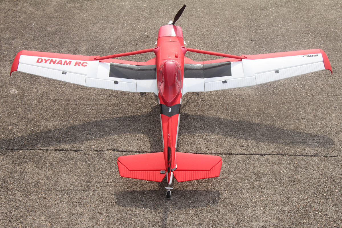 Dynam C-188 Crop Duster Red Radio Controlled Scale Airplane 1500mm Wingspan PNP BNF RTF-8C DY8967RD