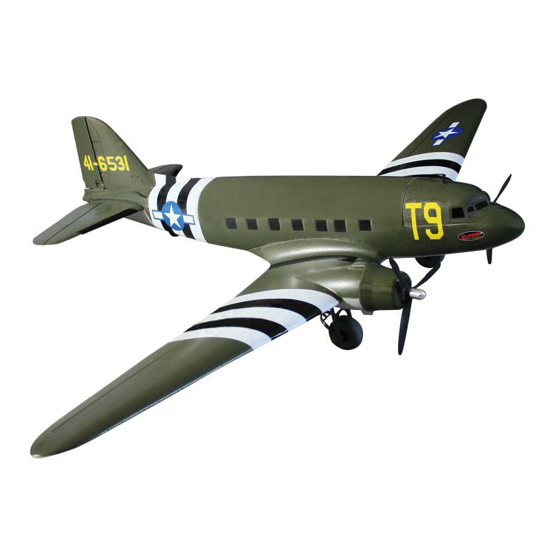 Dynam C47 Skytrain V2 Green RC Warbird Plane 1470mm 58inch Wingspan PNP/BNF/RTF - DY8931GN