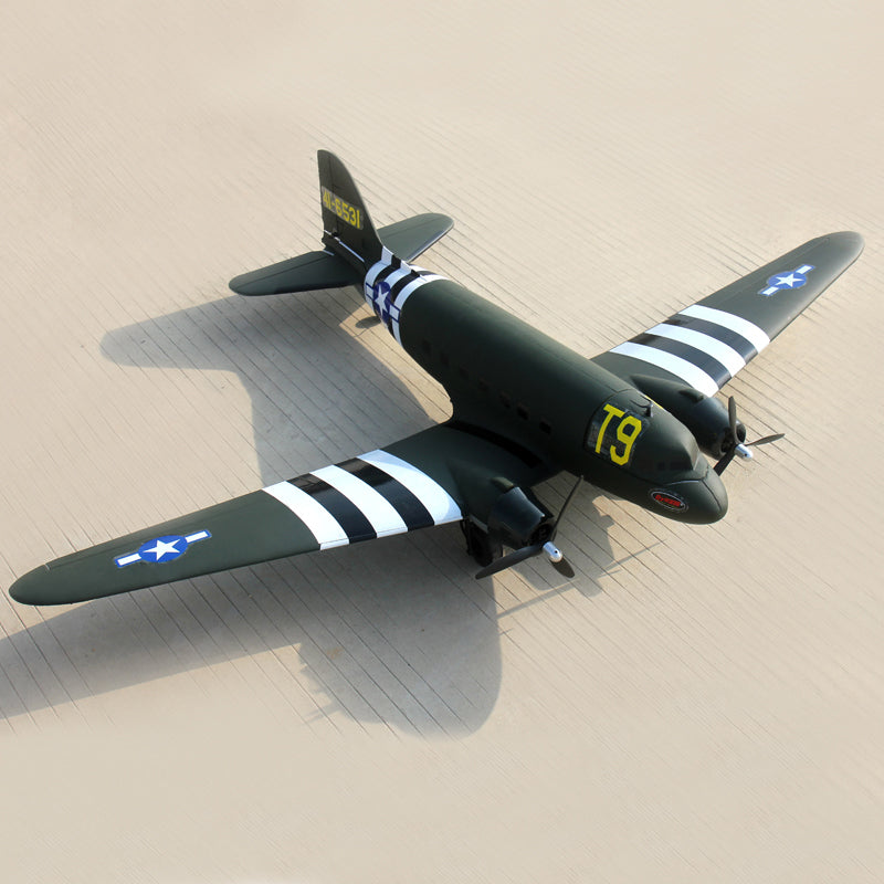 Dynam C47 Skytrain V2 Green RC Warbird Plane 1470mm 58inch Wingspan PNP/BNF/RTF - DY8931GN