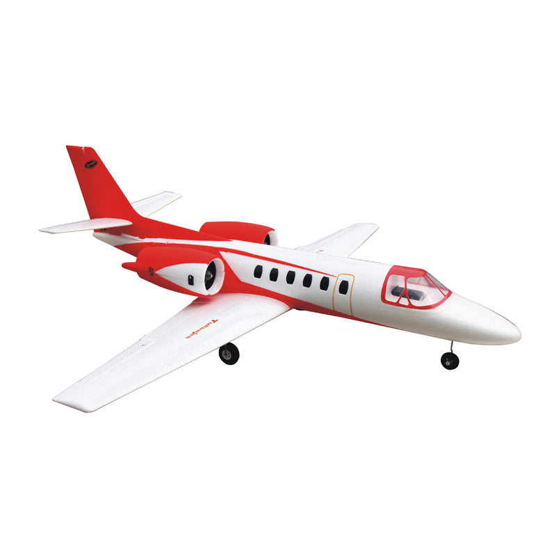 Dynam Cessna 550 Turbo Jet V2 Red Twin 64mm EDF Jet RC Plane PNP/BNF/RTF - DY8937RD