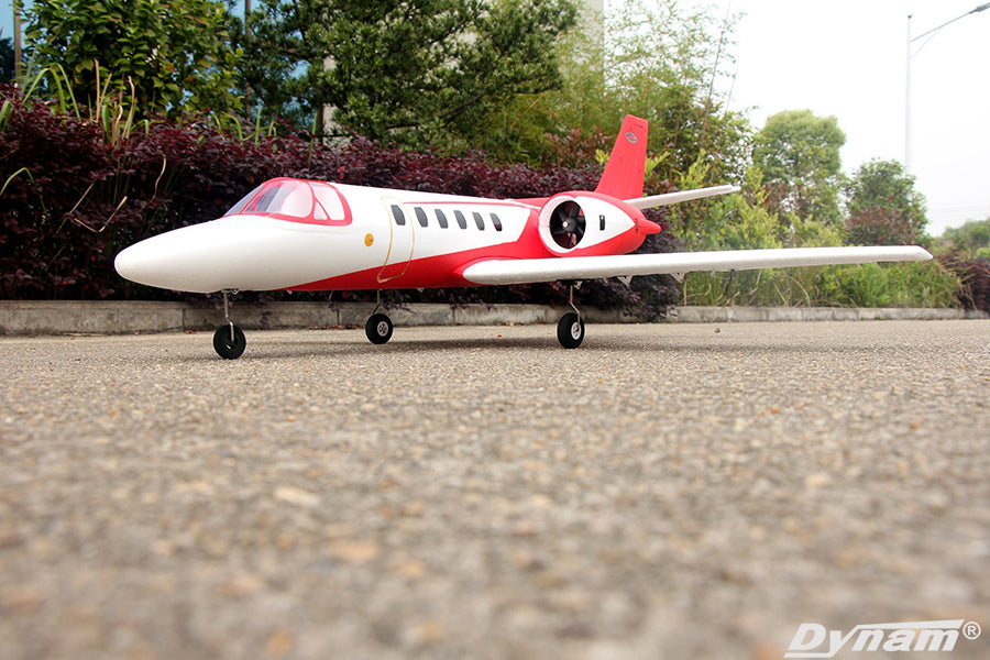 Dynam Cessna 550 Turbo Jet V2 Red Twin 64mm EDF Jet RC Plane PNP/BNF/RTF - DY8937RD