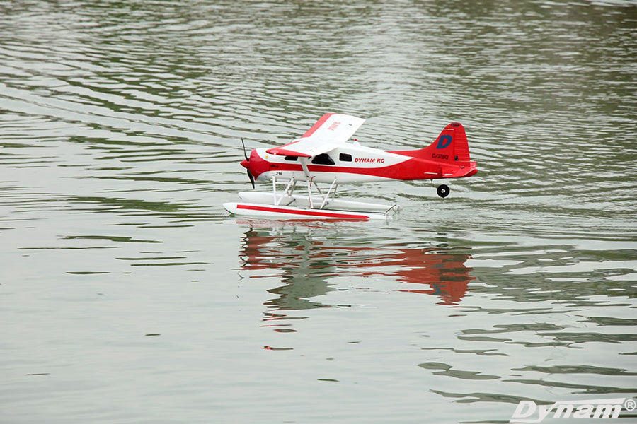 Dynam DHC-2 Beaver Red Sea/Land RC Plane 1500mm 59inch Wingspan PNP/BNF/RTF - DY8961RD