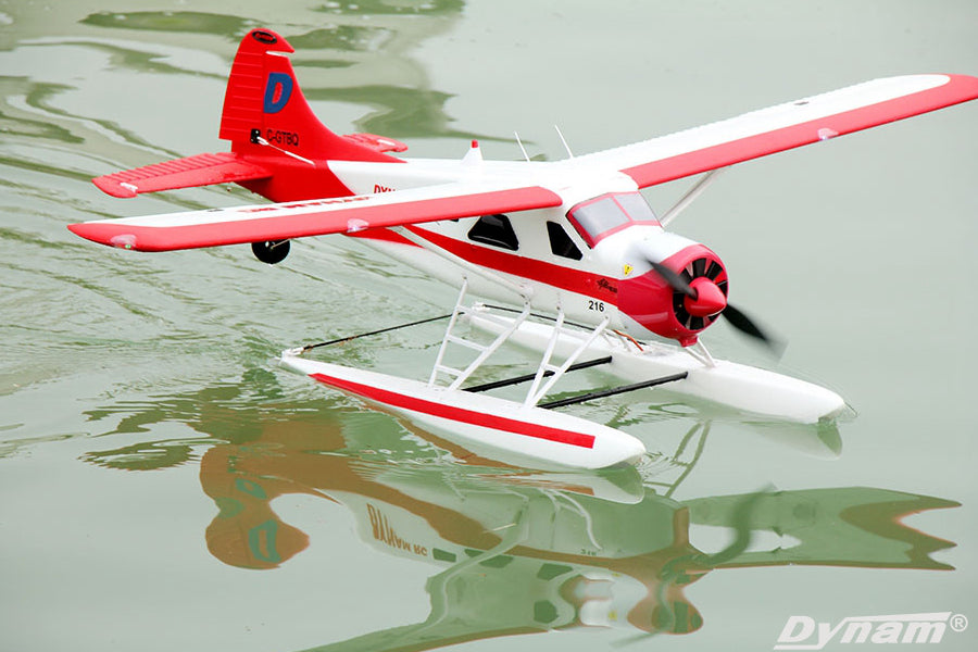 Dynam DHC-2 Beaver Red Sea/Land RC Plane 1500mm 59inch Wingspan PNP/BNF/RTF - DY8961RD