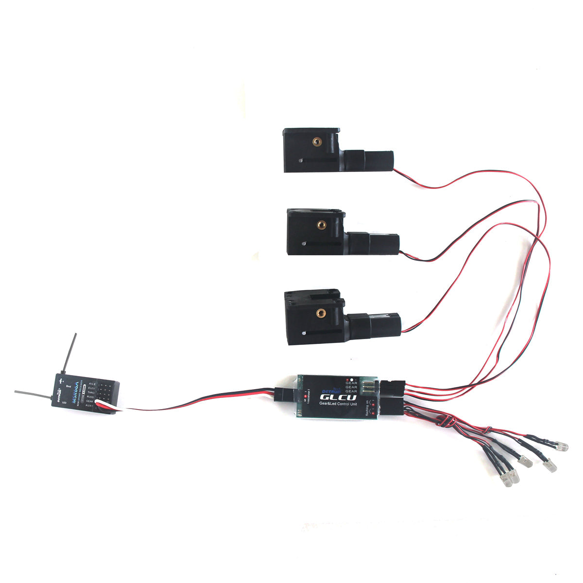 Ensemble de rétracteur électrique Dynam V3 avec engrenage et unité de commande à LED