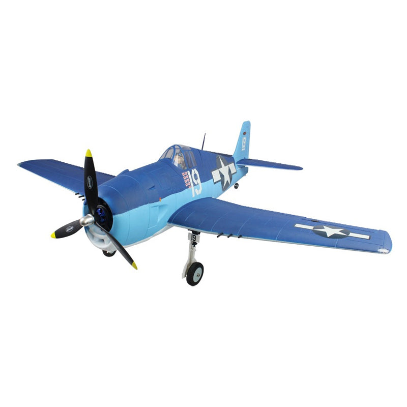 Dynam F6F Hellcat V2 Blue RC Warbird Plane 1270mm 50inch Wingspan PNP/BNF/RTF - DY8958BL