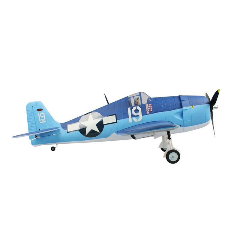 Dynam F6F Hellcat V2 Blue RC Warbird Plane 1270mm 50inch Wingspan PNP/BNF/RTF - DY8958BL