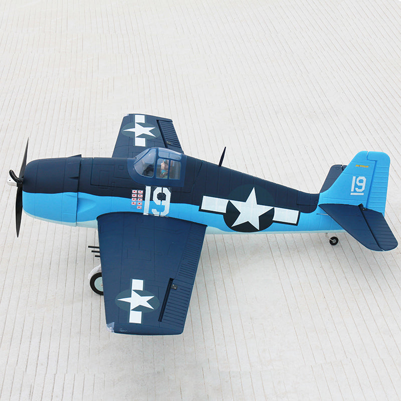 Dynam F6F Hellcat V2 Blue RC Warbird Plane 1270mm 50inch Wingspan PNP/BNF/RTF - DY8958BL