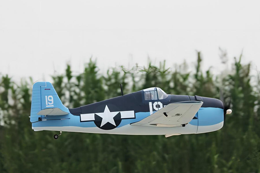 Dynam F6F Hellcat V2 Blue RC Warbird Plane 1270mm 50inch Wingspan PNP/BNF/RTF - DY8958BL