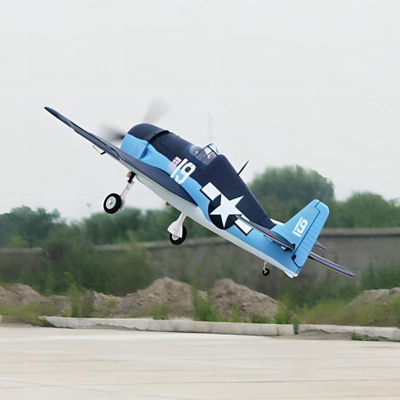 Dynam F6F Hellcat V2 Blue RC Warbird Plane 1270mm 50inch Wingspan PNP/BNF/RTF - DY8958BL