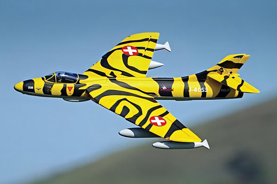 Dynam Hawker Hunter 70mm 12-Blade 6S EDF RC Jet PNP/BNF/RTF - DY8976