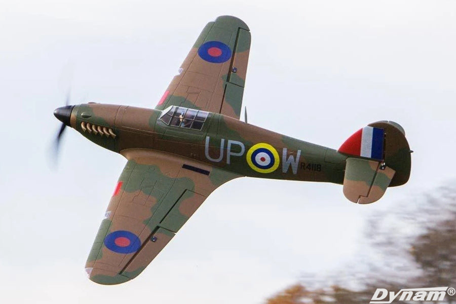 Dynam Hawker Hurricane V2 Radio Controlled Warbird Airplane 1250mm 49inch Wingspan - PNP/BNF/RTF - DY8966V2