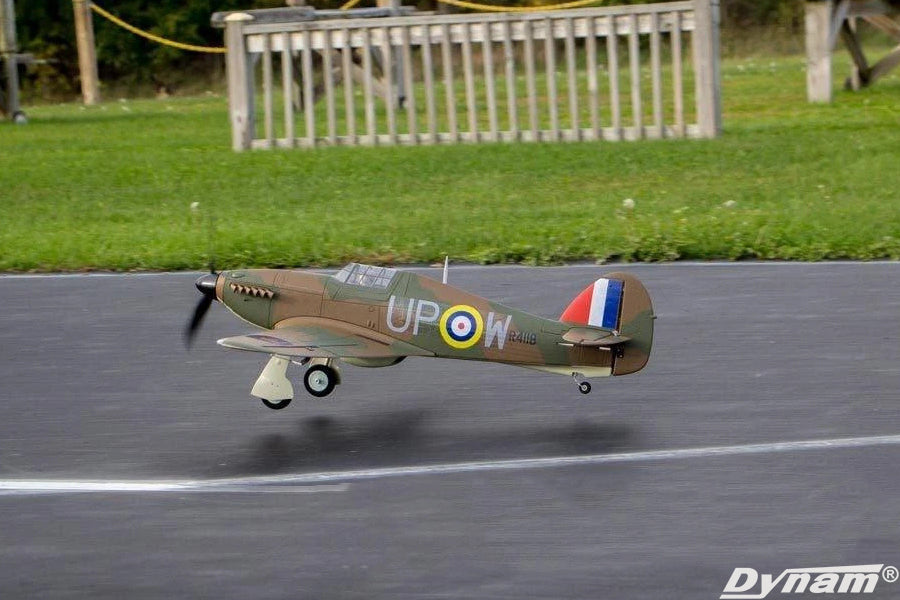 Dynam Hawker Hurricane V2 Radio Controlled Warbird Airplane 1250mm 49inch Wingspan - PNP/BNF/RTF - DY8966V2