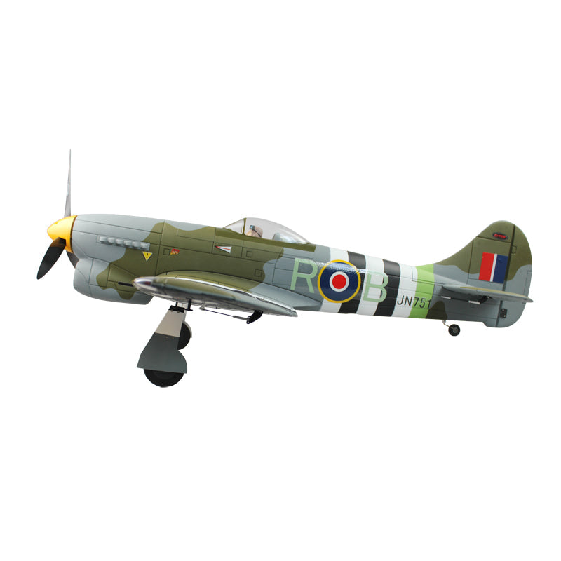 Dynam Hawker Tempest V2 Radio Controlled Warbird Airplane 1250mm 49" Wingspan - PNP/BNF/RTF - DY8959