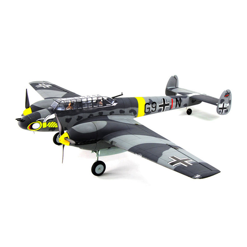 Dynam Messerschmitt BF-110 V3 4S Twin-Engine RC Warbird 1.5m w/ Flaps