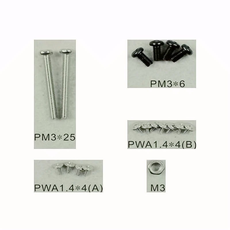 Dynam Mini P-51D Mustang V2 762mm Screw Set