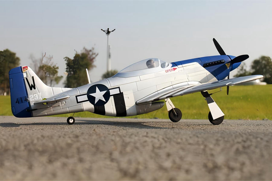 Dynam Mini P51D Mustang V2 RC Warbird Plane 762mm 30inch Wingspan PNP/BNF/RTF - DY8964