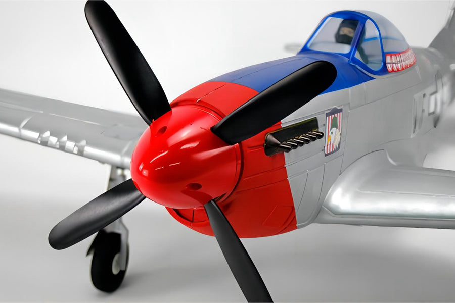 Dynam P51 Mustang V2 Fred Glover RC Warbird Plane 1200mm 47inch Wingspan PNP/BNF/RTF - DY8939FG