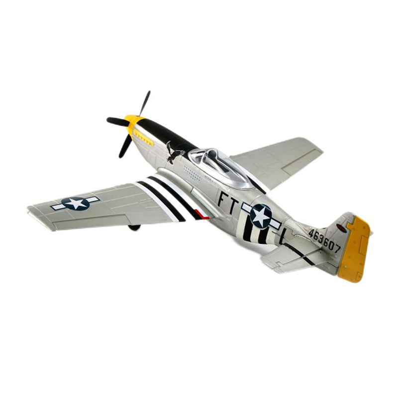 Dynam P51 Mustang V2 Silver RC Warbird Plane 1200mm 47inch Wingspan PNP/BNF/RTF - DY8939SV