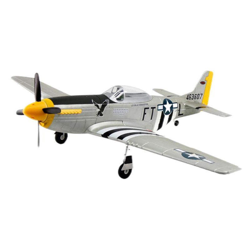 Dynam P51 Mustang V2 Silver RC Warbird Plane 1200mm 47inch Wingspan PNP/BNF/RTF - DY8939SV