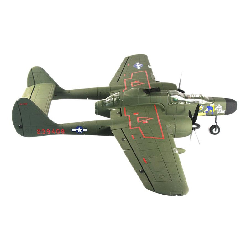 Dynam P-61 Black Widow Green Twin Engine RC Warbird Plane 1500mm 59inch Wingspan PNP/BNF/RTF - DY8973GN