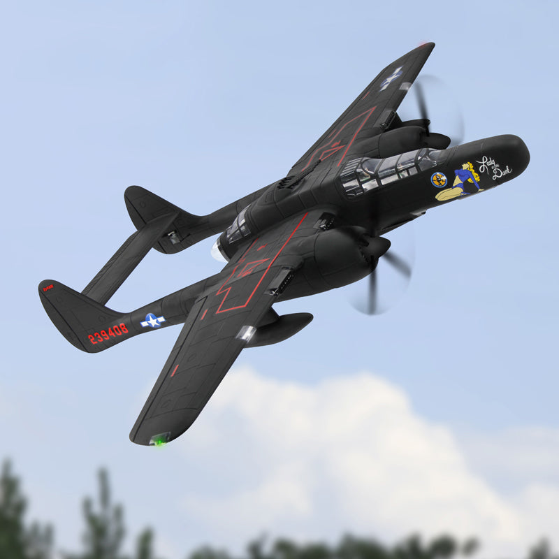 Dynam P-61 Black Widow Twin Engine RC Warbird Plane 1500mm 59inch Wingspan PNP/BNF/RTF - DY8973