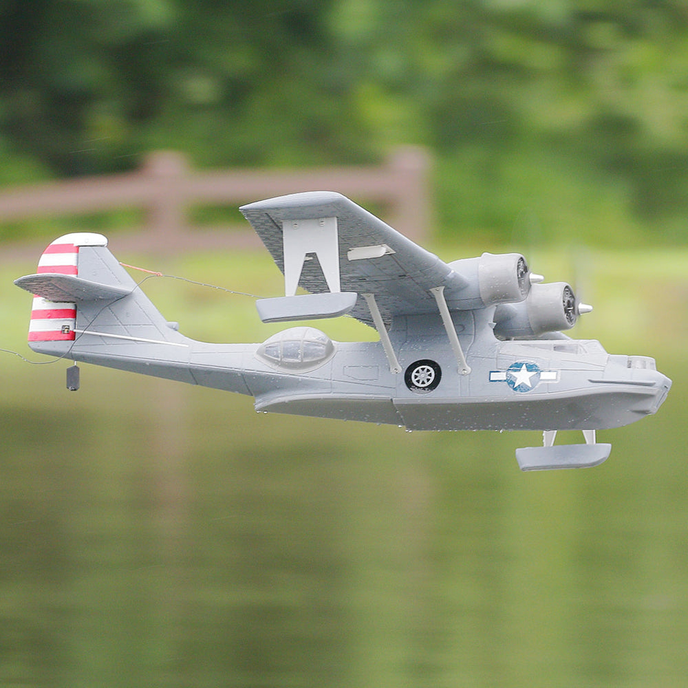 Dynam PBY Catalina V2 Grey 1470mm 57" Wingspan Twin Engine Radio Controlled Waterplane - PNP/BNF/RTF - DY8943GY