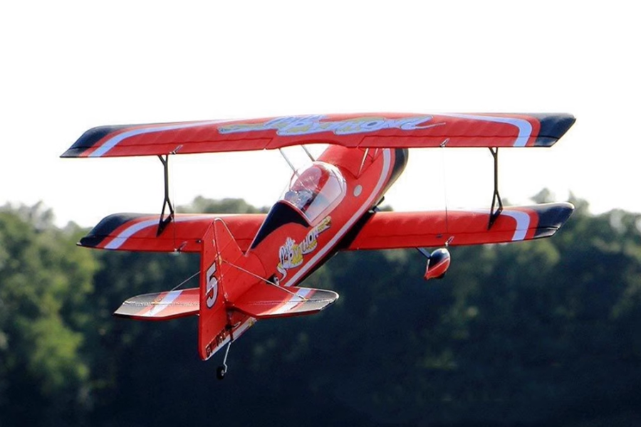 Dynam-Pitts-Python-Model-12-Red-4S-RC-3D-Aerobatic-Biplane-PNP-BNF-RTF-DY8947RD