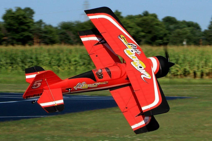 Dynam-Pitts-Python-Model-12-Red-4S-RC-3D-Aerobatic-Biplane-PNP-BNF-RTF-DY8947RD