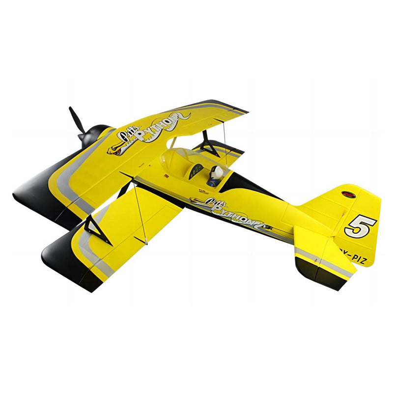 Dynam Pitts Python Model 12 Yellow RC Aerobatic Biplane 1067mm 42inch Wingspan PNP/BNF/RTF - DY8947YL