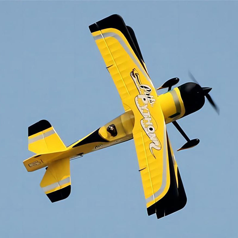 Dynam Pitts Python Model 12 Yellow RC Aerobatic Biplane 1067mm 42inch Wingspan PNP/BNF/RTF - DY8947YL