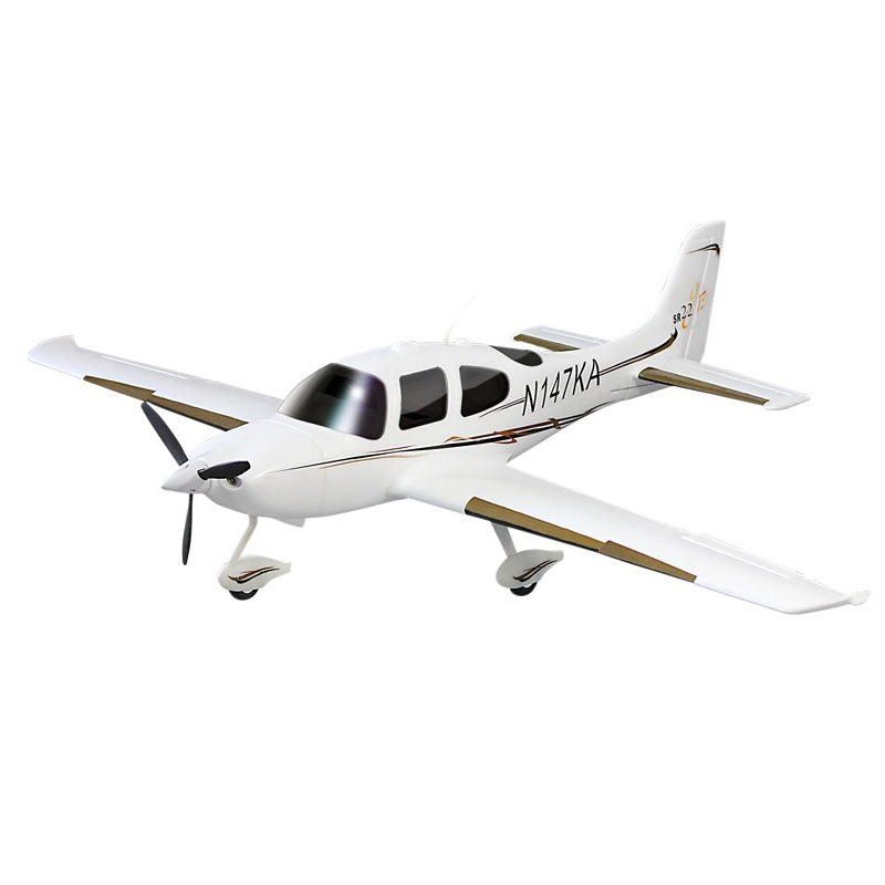 Dynam SR22 V2 Trainer White RC Scale Plane 1400mm 55inch Wingspan PNP/BNF/RTF - DY8935WT