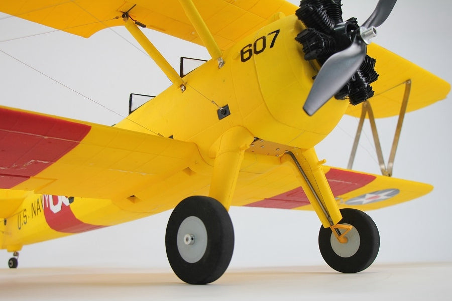 Dynam Stearman PT-17 Yellow 4S RC Biplane 1300mm 51inch Wingspan PNP/BNF/RTF - DY8977YL