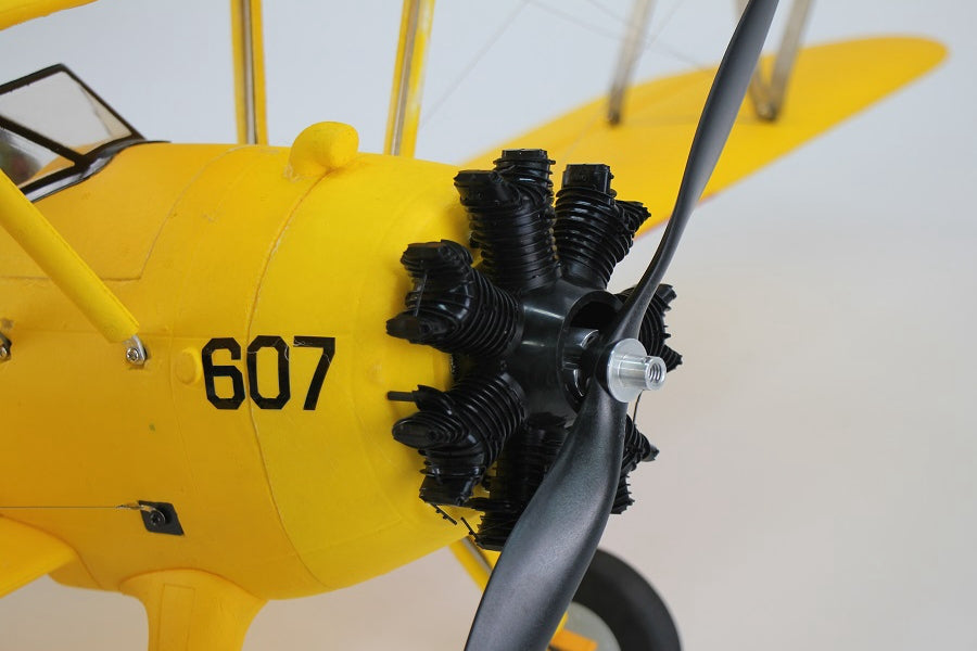 Dynam Stearman PT-17 Yellow 4S RC Biplane 1300mm 51inch Wingspan PNP/BNF/RTF - DY8977YL