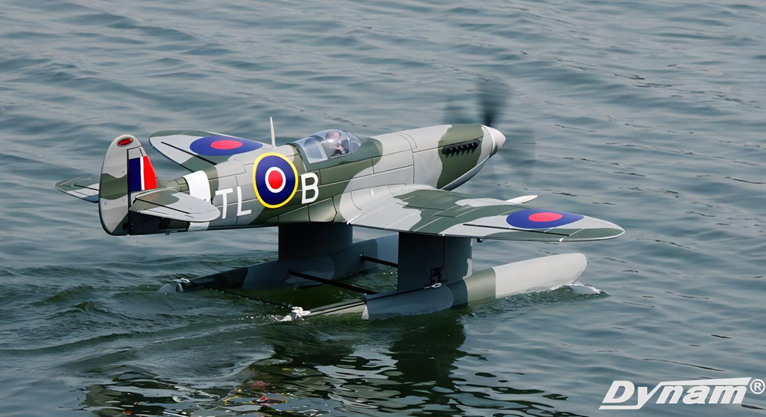 Dynam Supermarine Spitfire MK.VB Green RC Warbird Seaplane 1200mm 47inch Wingspan PNP/BNF/RTF - DY8975