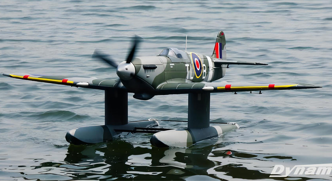 Dynam Supermarine Spitfire MK.VB Green RC Warbird Seaplane 1200mm 47inch Wingspan PNP/BNF/RTF - DY8975