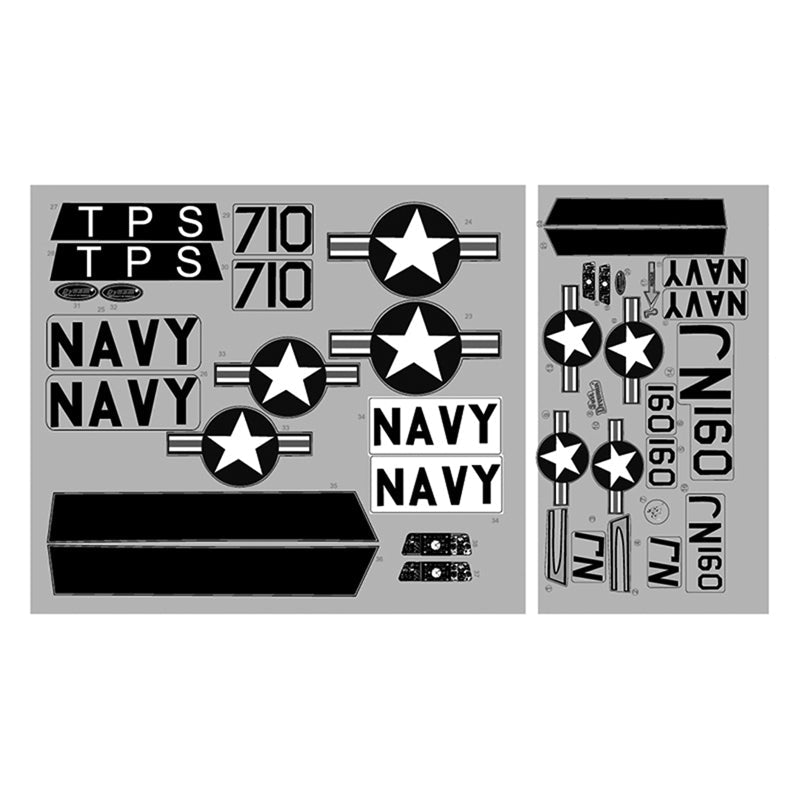 Dynam T-28 Trojan V2 Red 1270mm Decal