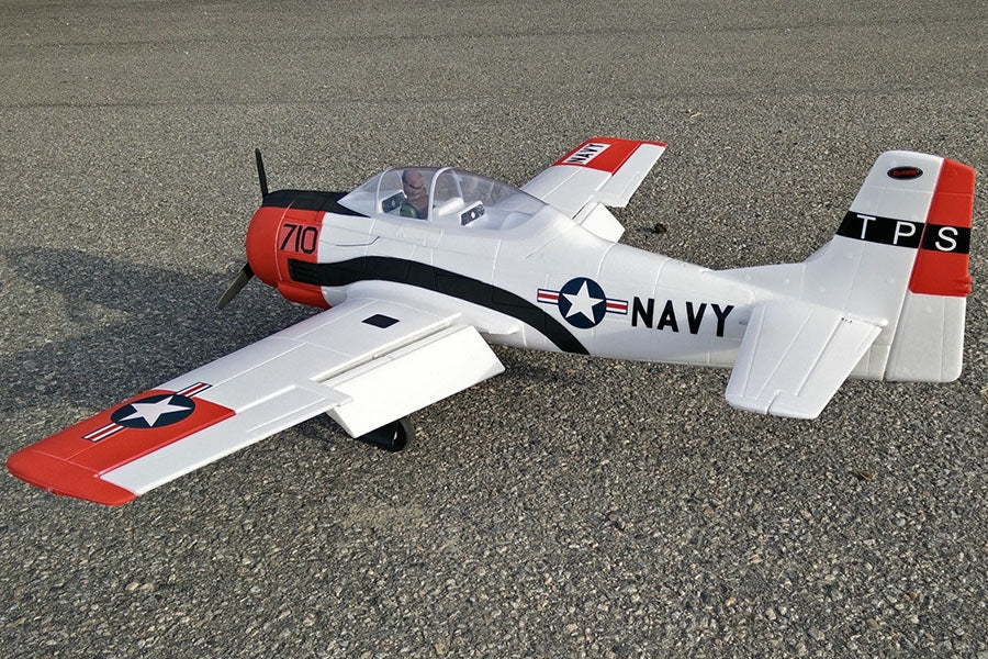 Dynam T28 Trojan V2 Red RC Warbird Plane 1270mm 50inch Wingspan PNP/BNF/RTF - DY8940RD