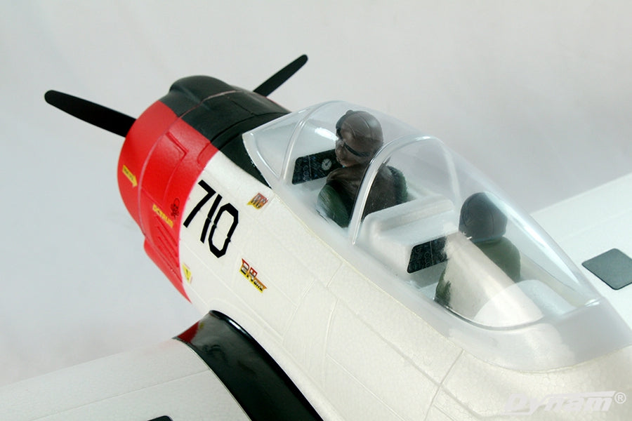 Dynam T28 Trojan V2 Red RC Warbird Plane 1270mm 50inch Wingspan PNP/BNF/RTF - DY8940RD