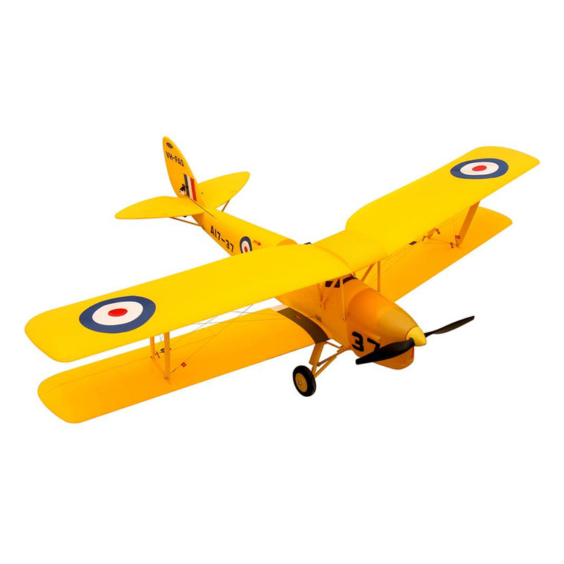 Dynam Tiger Moth V2 Yellow RC Biplane 1270mm 50inch Wingspan PNP/BNF/RTF - DY8958YL