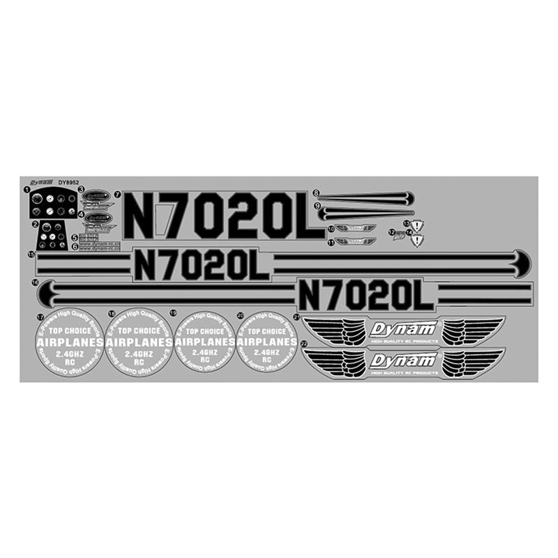 Dynam Waco YMF-5D Red 1270mm Decal