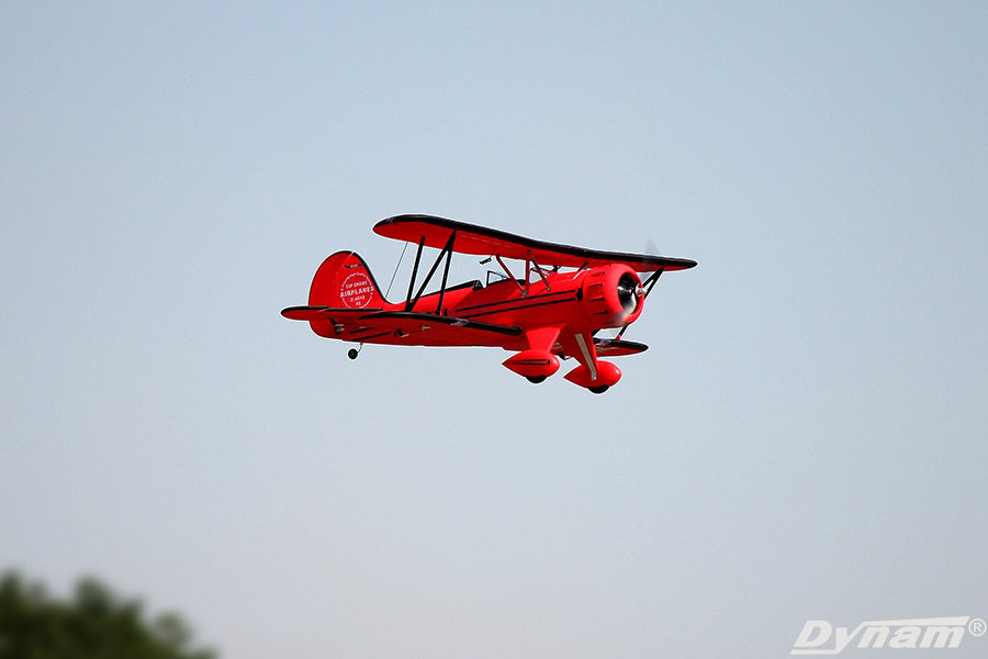 Dynam Waco YMF-5D V2 Red Radio Controlled Biplane 1270mm 50" Wingspan - PNP/BNF/RTF - DY8952RD