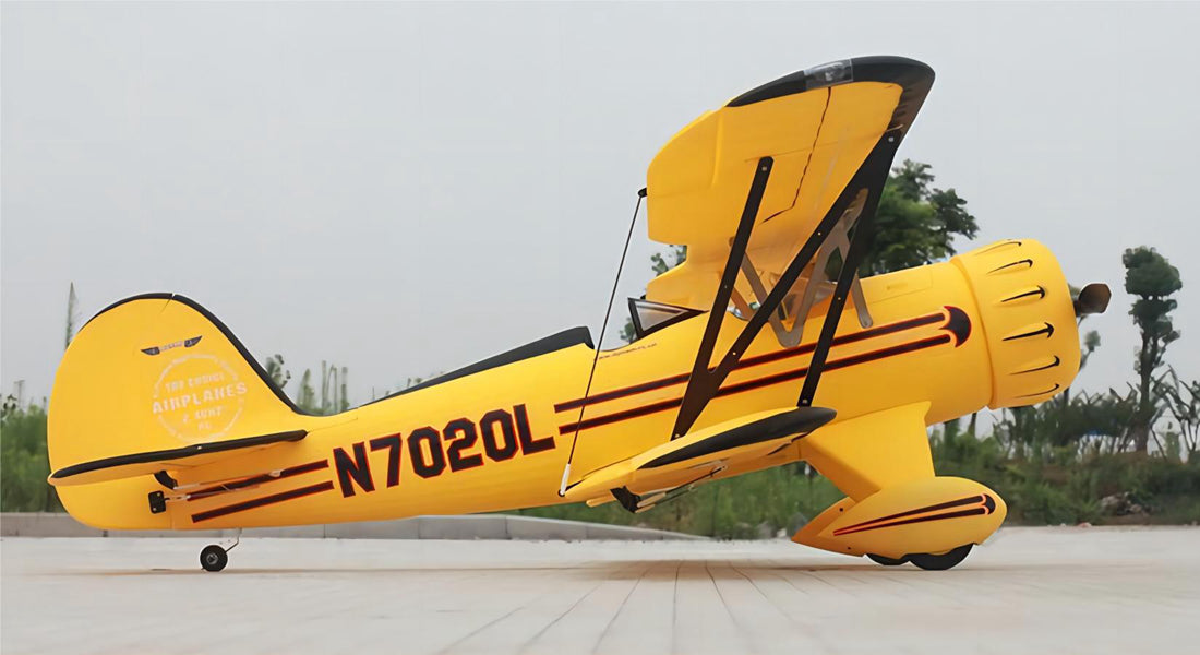 Dynam Waco YMF-5D V2 Yellow RC Biplane 1270mm 50inch Wingspan PNP/BNF/RTF - DY8952YL